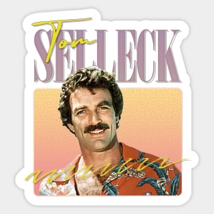 Tom Selleck - 80s Aesthetic Design Sticker